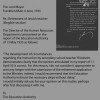An excerpt of the document is used in the design, with it being inverted as a negative as the background to the biographical data on teacher Julius Flörsheim. Source: Publication by the Geschichts-AG der Schule:”Julius Flörsheim. A Jewish teacher at the Brüder Grimm Secondary School in Frankfurt/Main,” 2003 