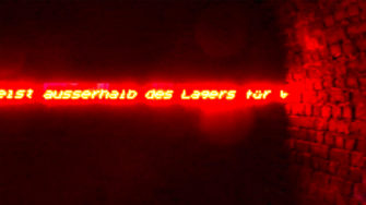 LED Textlaufgerät Gedenkstätte „Arbeitserziehungslager“ Heddernheim