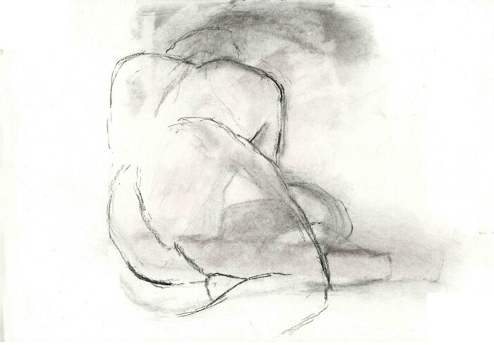B. v. R., 05.2011, Zeichenkohle, Zeichenkarton, ca. 50 x 35 cm