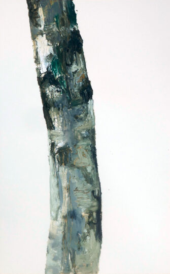 O. T. - 19.07.2021, Öl, Zeichenkarton, 61 x 38 cm