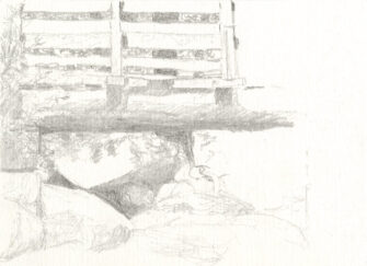 Landschaftszeichnung: Im Nationalpark Peneda-Gerês 05.2019 Bleistift, Zeichenkarton 10,5 x 14,8 cm