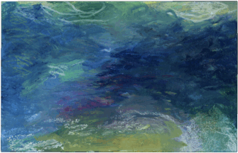Ouessant, 2012, Wachspastell, Aquarell, Zeichenpapier, 15,5 x 24,3 cm
