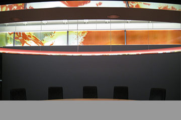 Glasmalerei, integrierte LED-Leuchtmittel