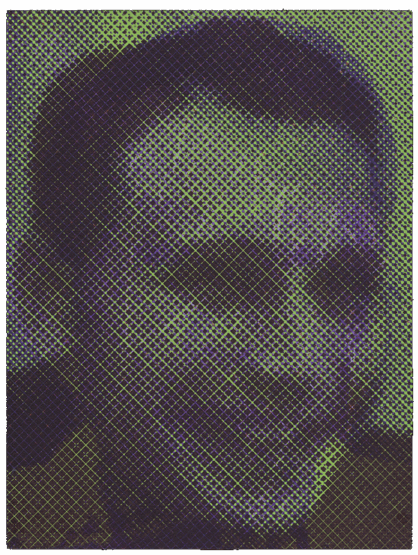 Tafelbild 254 (3), 03.02.2014, Siebdruck, Acryl, Pappelsperrholztafel, 26 x 19,5 cm