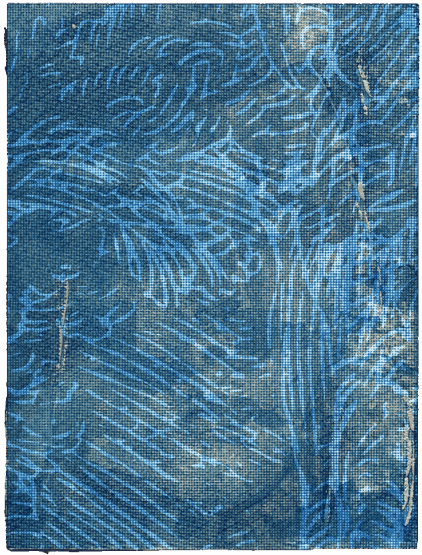 O. T. (IV__117), 17.10.2019, Siebdruck, gemalte Farbe, Acryl, Pappelsperrholztafel, 26 x 19,5 cm
